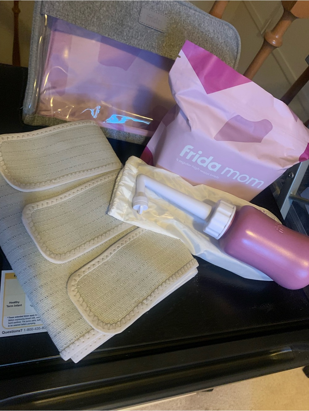 Pink Postpartum Recovery Perineal Rinse Bottle Kit